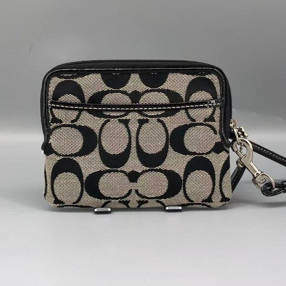 Coach Black and Grey Signature Wallet - Picture 2 of 12